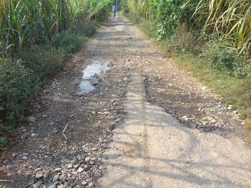 गाँवो के संपर्क मार्ग गड्ढे में हुई तब्दील