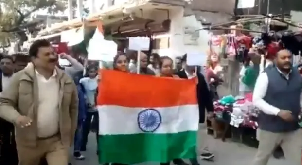 नागरिकता संशोधन कानून के समर्थन में नालागढ़ में निकाली गयी विशाल रैली