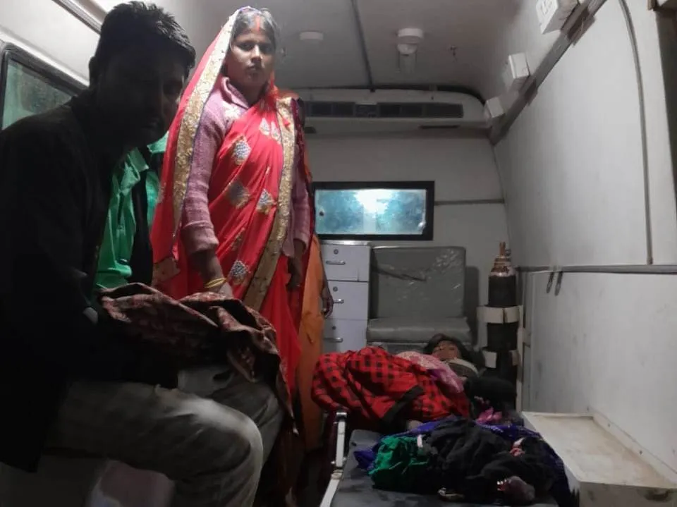 अस्पताल ले जाते समय एंबुलेंस 102 में गुजि किलकारी