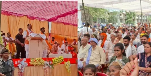 सिकरीगंज में प्रवीण नीषाद के पक्ष में गरजे डिप्टी सीएम केशव मौर्य