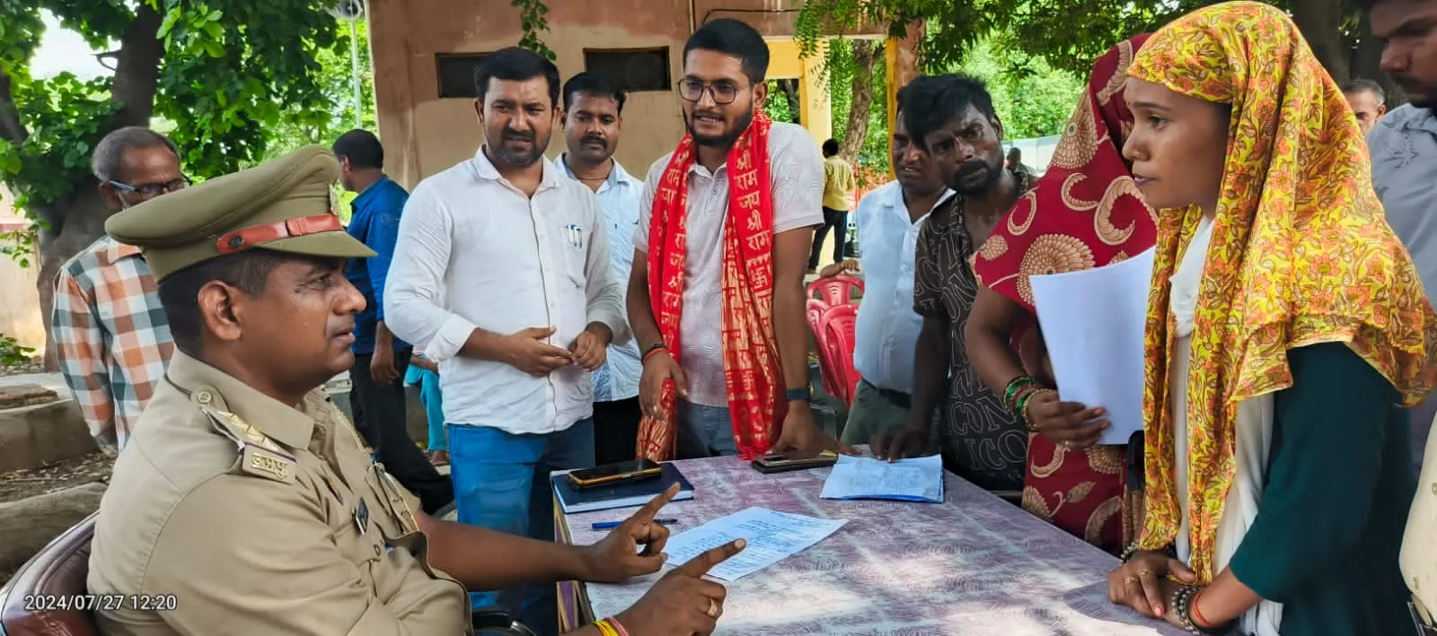 प्रभारी निरीक्षक संजय कुमार की अध्यक्षता में आयोजित हुआ थाना समाधान दिवस