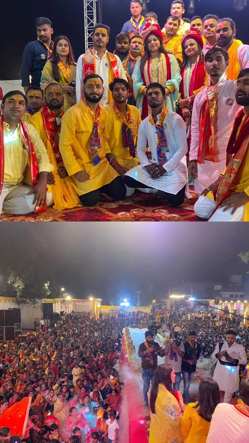 अधिष्ठा अनुष्का ने दी शानदार प्रस्तुतियां भजनों की धुन पर झूमे भक्त