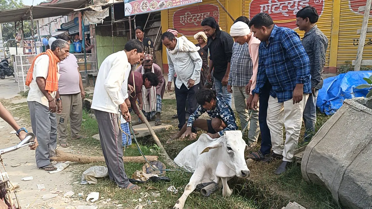 बिना ढक्कन नाली दे रहा हादसों को दावत