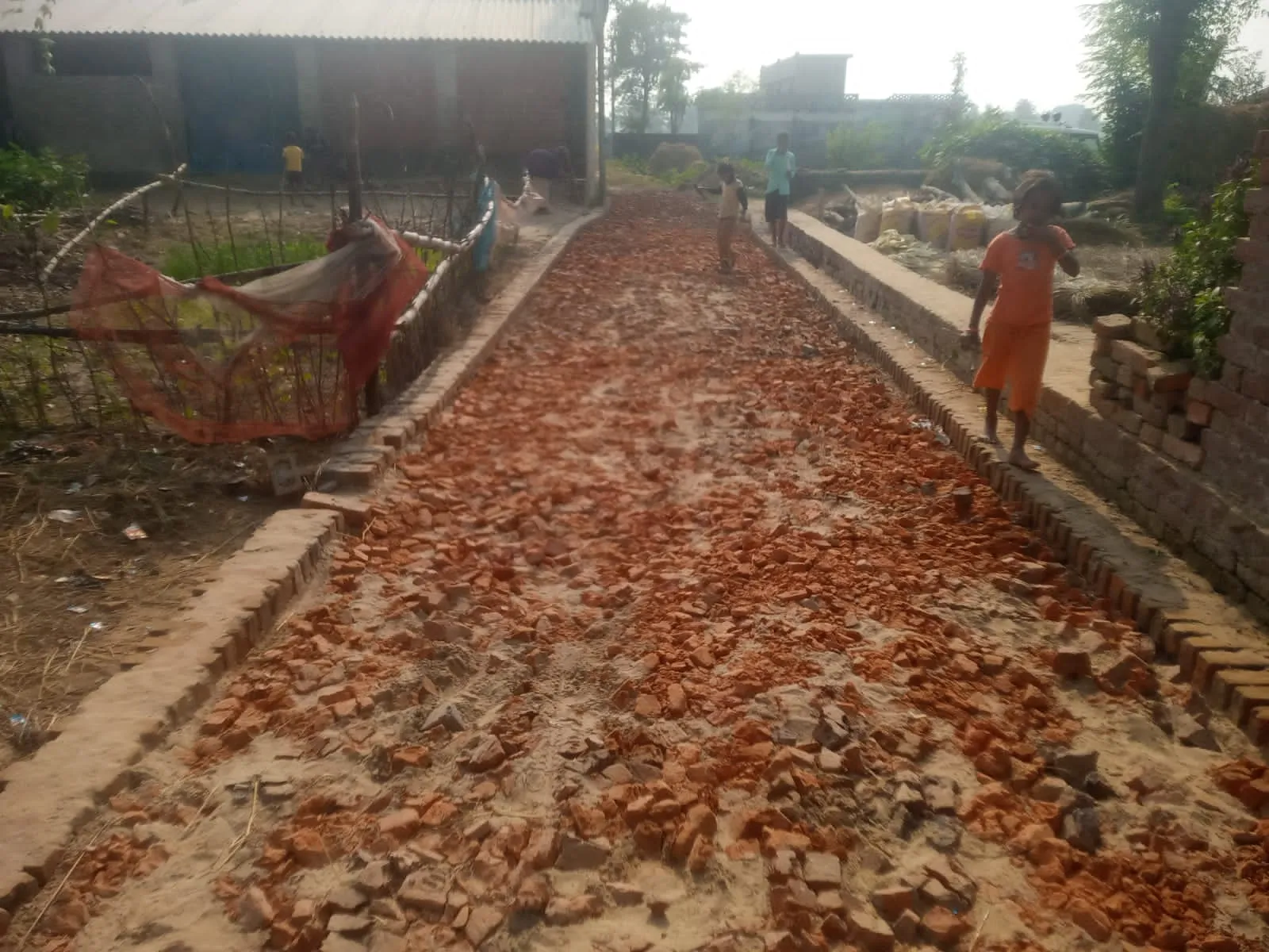 भ्रष्टाचार की भेट चढ़ी सी सी सड़क निर्माण