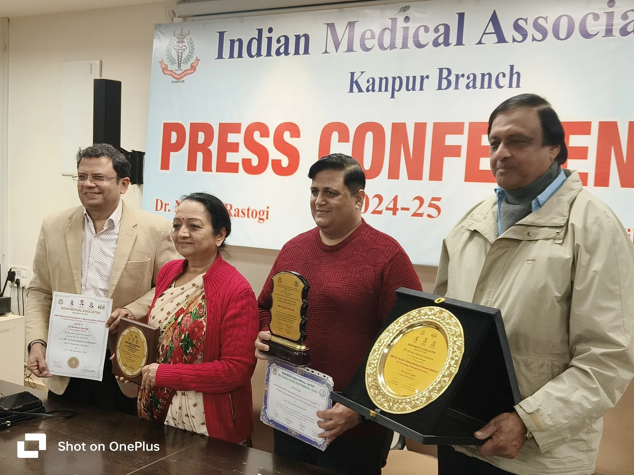 डा. नंदिनी रस्तोगी को बेस्ट आईएमए प्रेसीडेंट का राष्ट्रीय पुरस्कार 