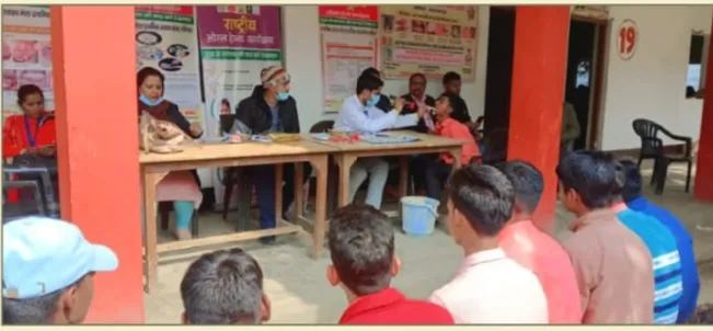 ओरल हेल्थ मिशन के अन्तर्गत छात्र-छात्राओं का हुआ मुख व दंत परीक्षण