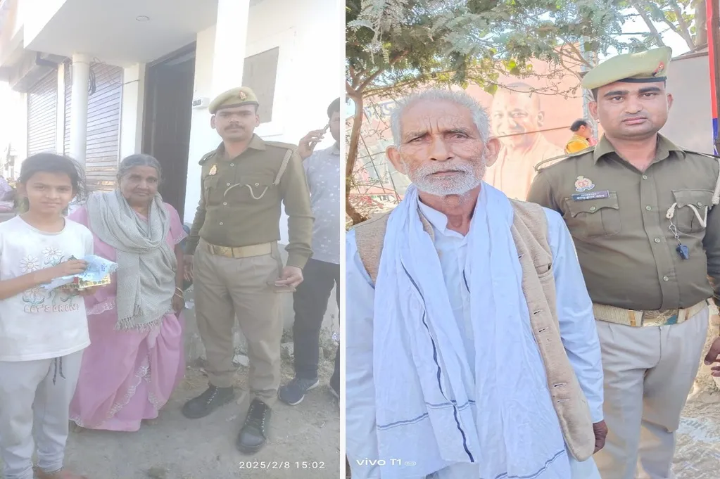 पीएसी जवान ने महाकुंभ मेला में छत्तीसगढ़ से आए श्रद्धालु की परिजनों से मिलाया।