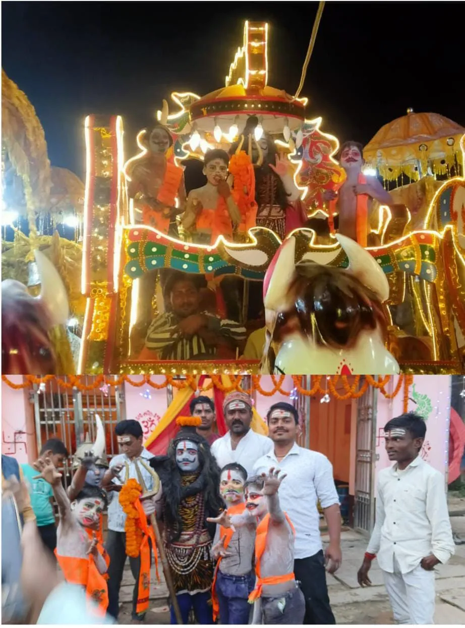 भव्य शिव बारात का आयोजन, श्रद्धालुओं ने बढ़-चढ़कर लिया हिस्सा। 