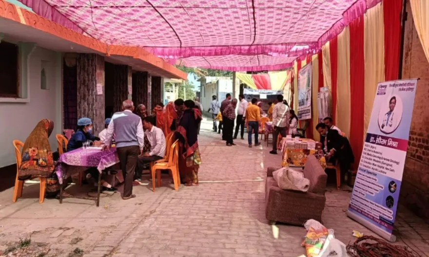 ख़जनी :  निःशुल्क चिकित्सा शिविर का आयोजन