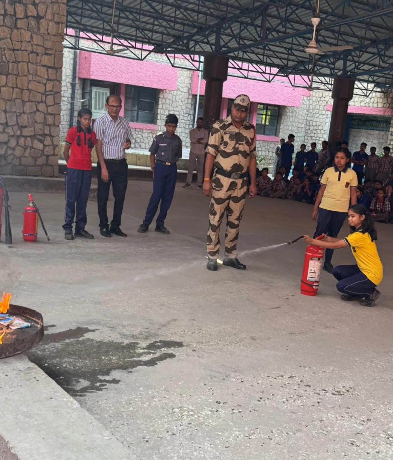 एनटीपीसी रिहन्द में स्कूली बच्चों को मिला अग्नि सुरक्षा का प्रशिक्षण