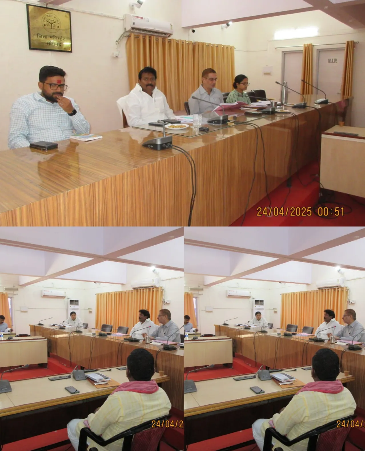 जनप्रतिनिधियों  ने नई सड़कों के निर्माण की कार्ययोजना बनाने के सम्बन्ध में अधिकारियों के साथ किया बैठक