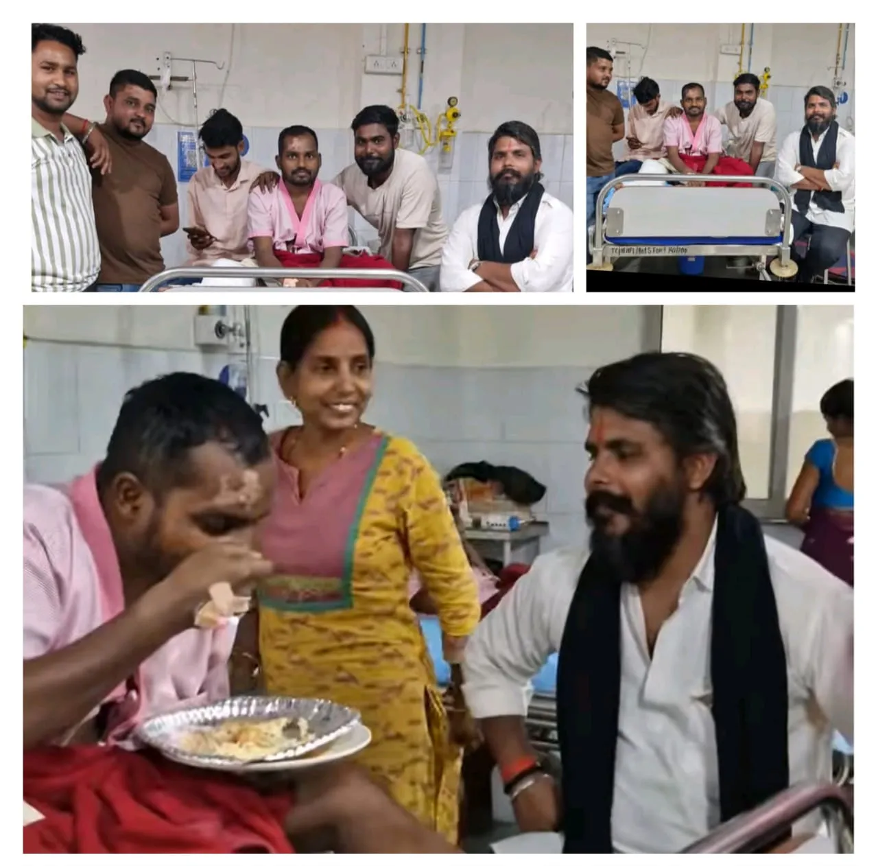 रेणुकूट के समाजसेवी विजय प्रताप सिंह उर्फ डब्लू सिंह ने वाराणसी पहुंचकर निभाया दोस्ती का फर्ज, पेश किया नई मिशाल