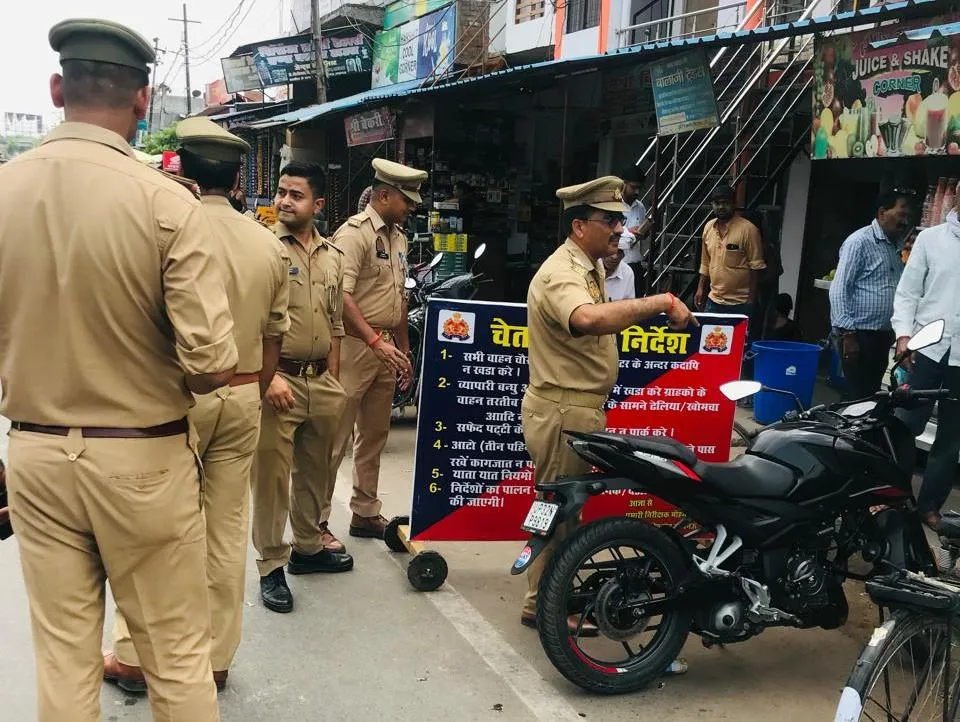 ट्रैफिक जाम पर मोहनलालगंज पुलिस की सख्ती