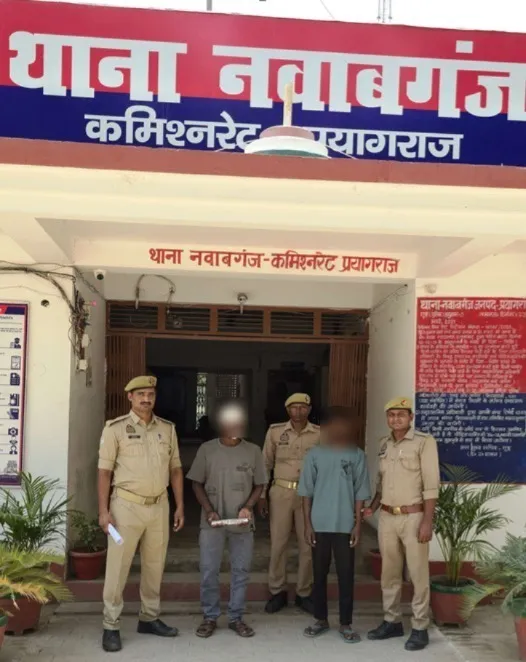 थाना नवाबगंज पुलिस टीम द्वारा हत्या के अभियोग से सम्बन्धित 02 वांछित अभियुक्त गिरफ्तार, ।
