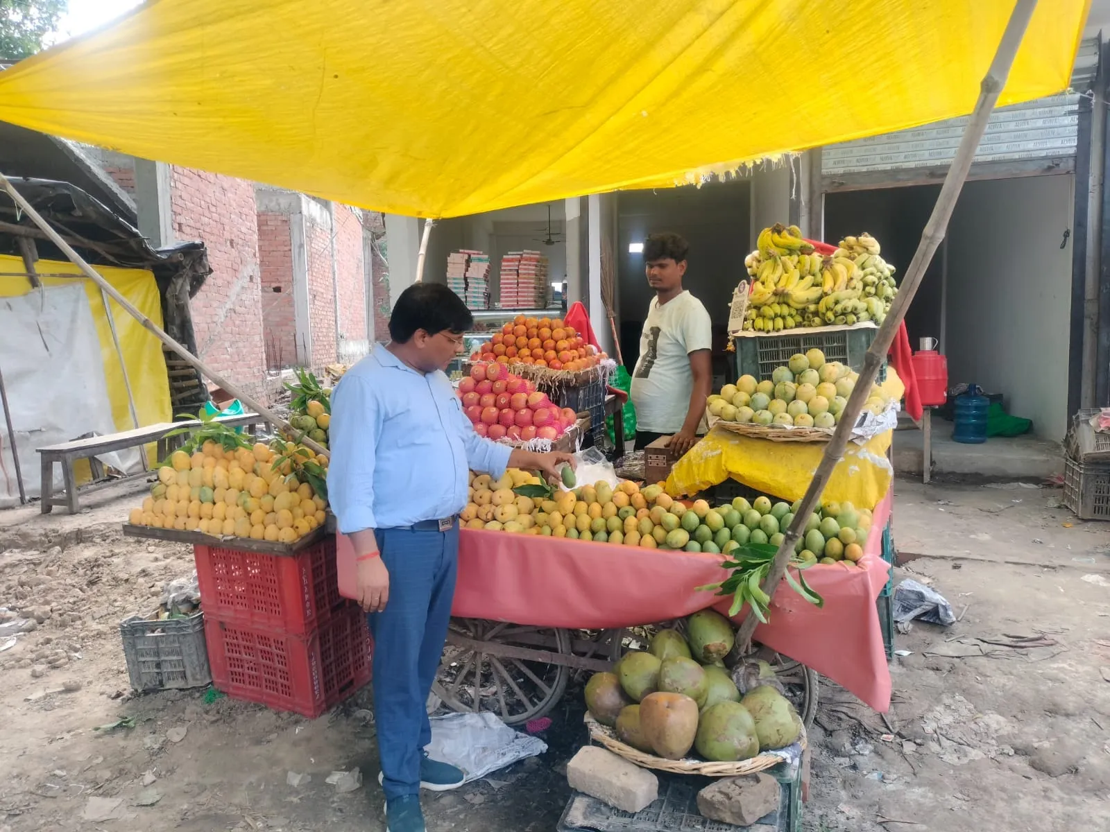 खाद्य विभाग ने सड़े फलों को नष्ट कराया, जांच हेतु भेजे गए 16 नमूने