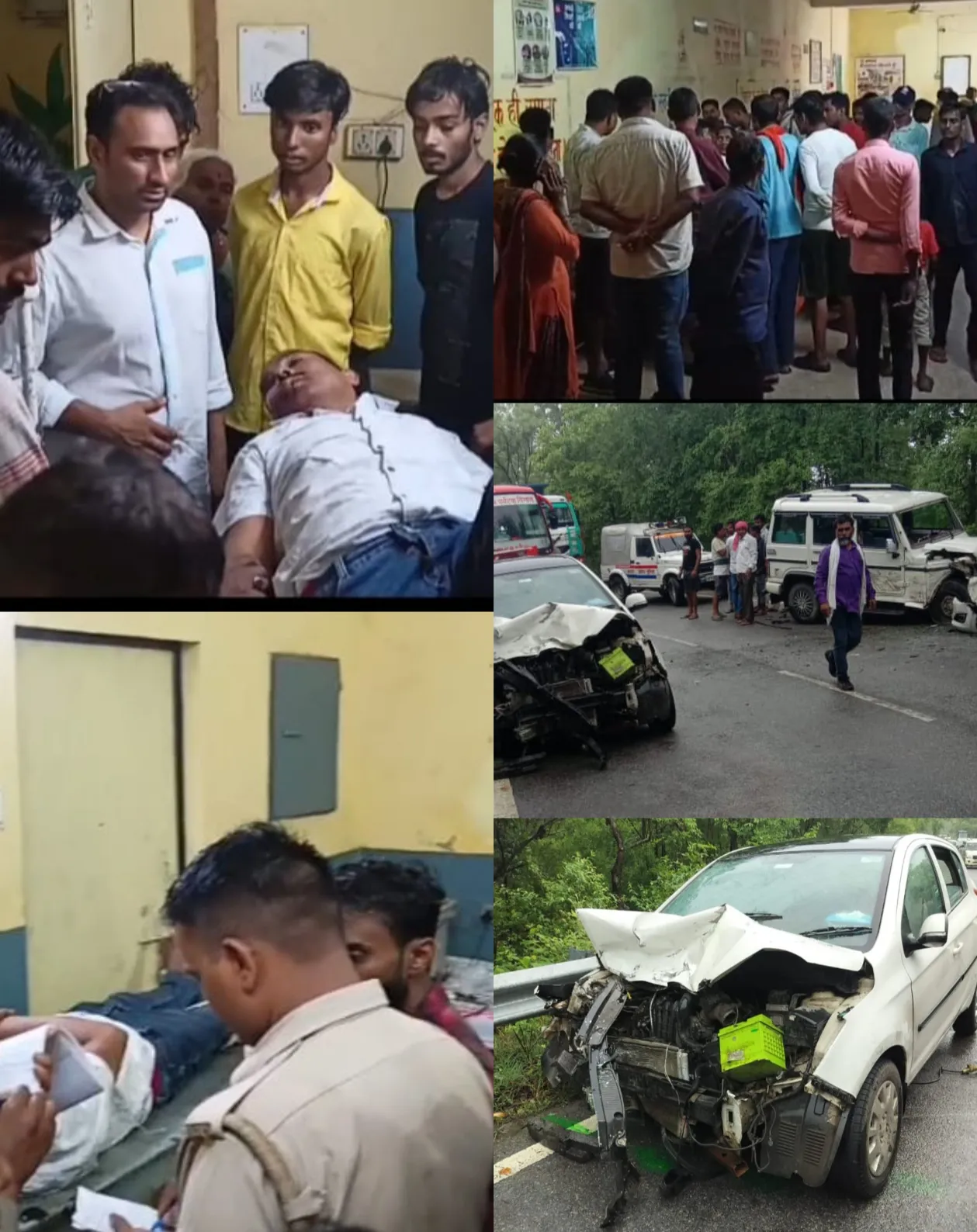 रजखड़ घाटी के पास बोलेरो और कार में  जोरदार टक्कर , 7 लोग घायल