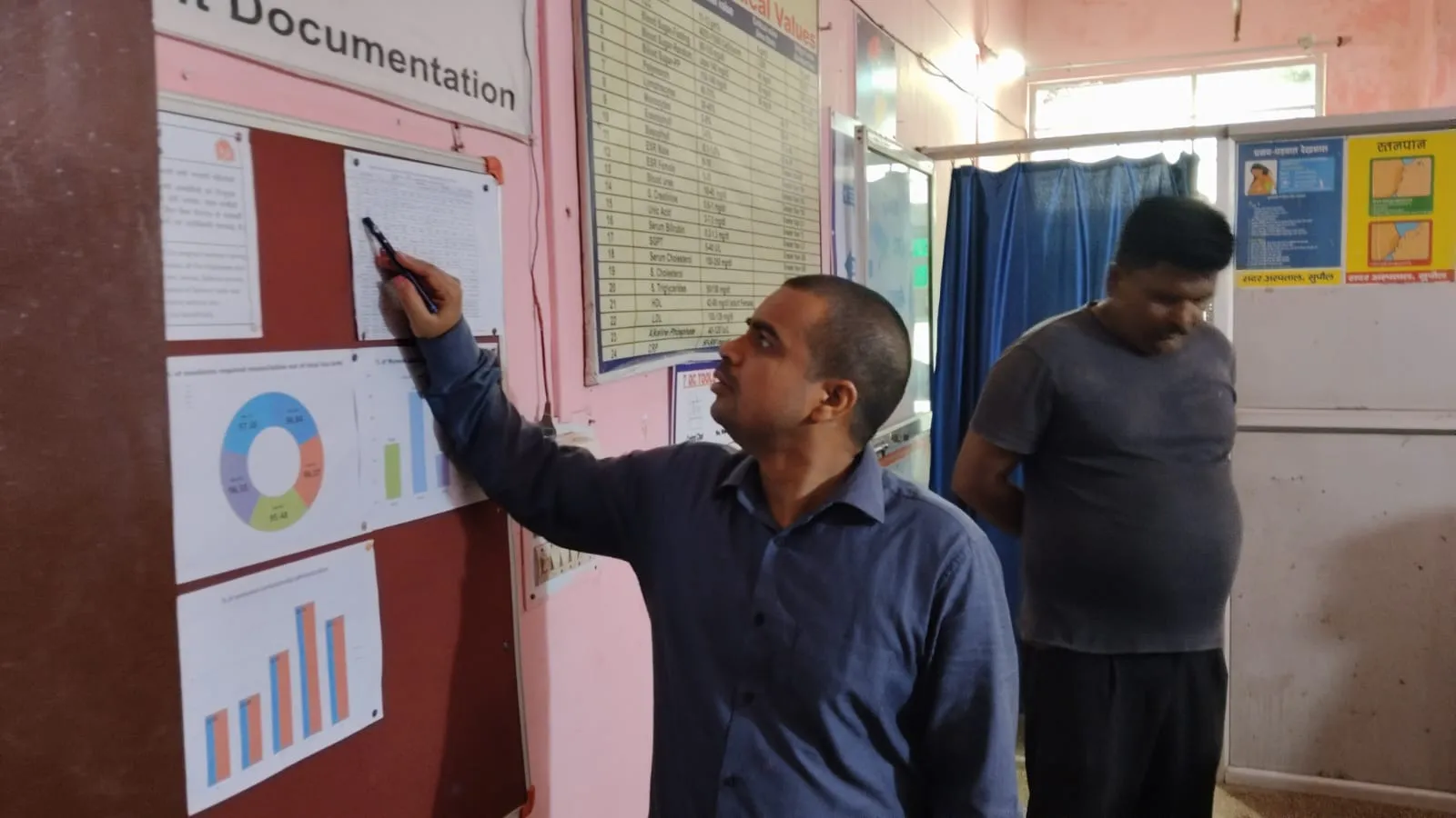 आपातकालीन वार्ड में गंदगी देख जताई नाराजगी