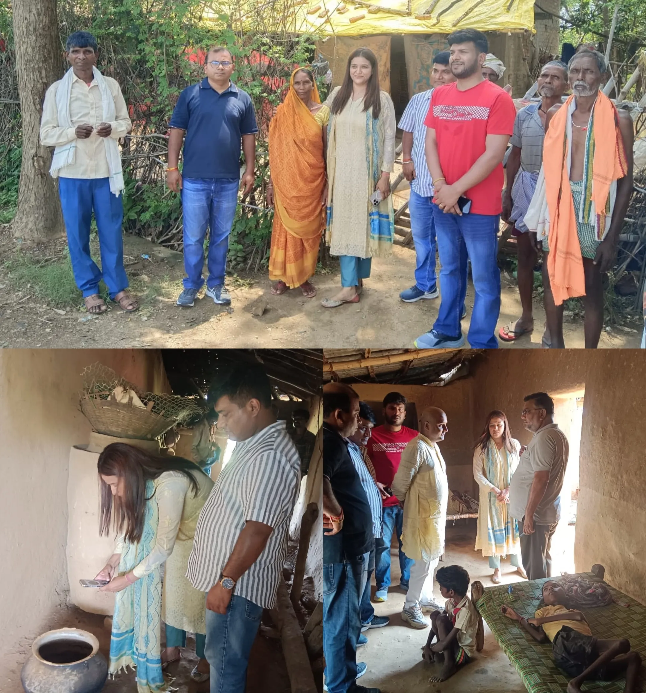 गरीबों के साथ  छलावा सोनभद्र के धूमा गांव में एक परिवार की दर्दनाक दास्तान - 3 सदस्य विकलांग, सरकारी योजनाओं से वंचित