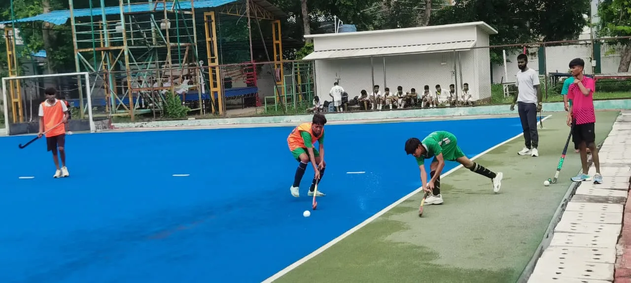 राष्ट्रीय खेल दिवस पर ग्रीन पार्क में हाकी मैच का आयोजन