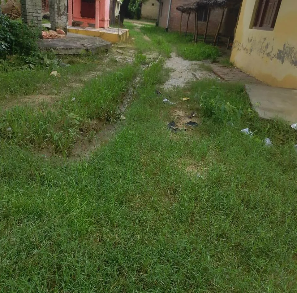 सड़क के किनारे बनी नालियों की हालत भी चिंताजनक है। कुछ नालियां पूरी तरह टूटकर बिखर चुकी हैं,