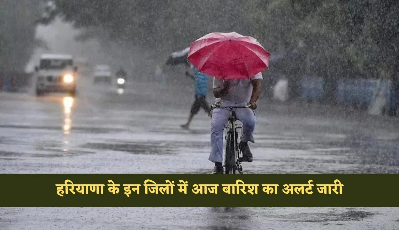 Haryana Weather: हरियाणा के इन जिलों में आज बारिश का अलर्ट जारी, जानें अपने जिले का हाल 