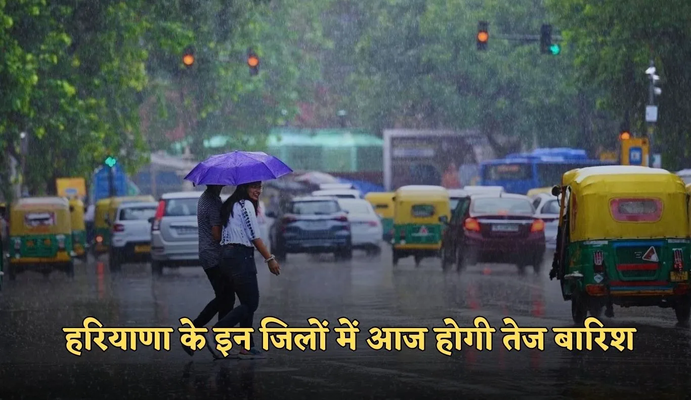 Haryana Weather: हरियाणा के इन जिलों में आज होगी तेज बारिश, अलर्ट जारी 
