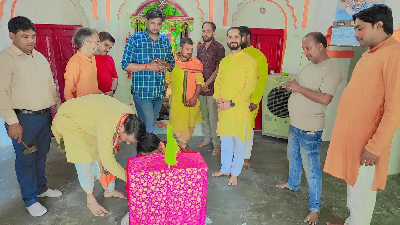 मऊ गांव में निकली ऐतिहासिक रामडोल शोभायात्रा, भक्तिरस में डूबा वातावरण