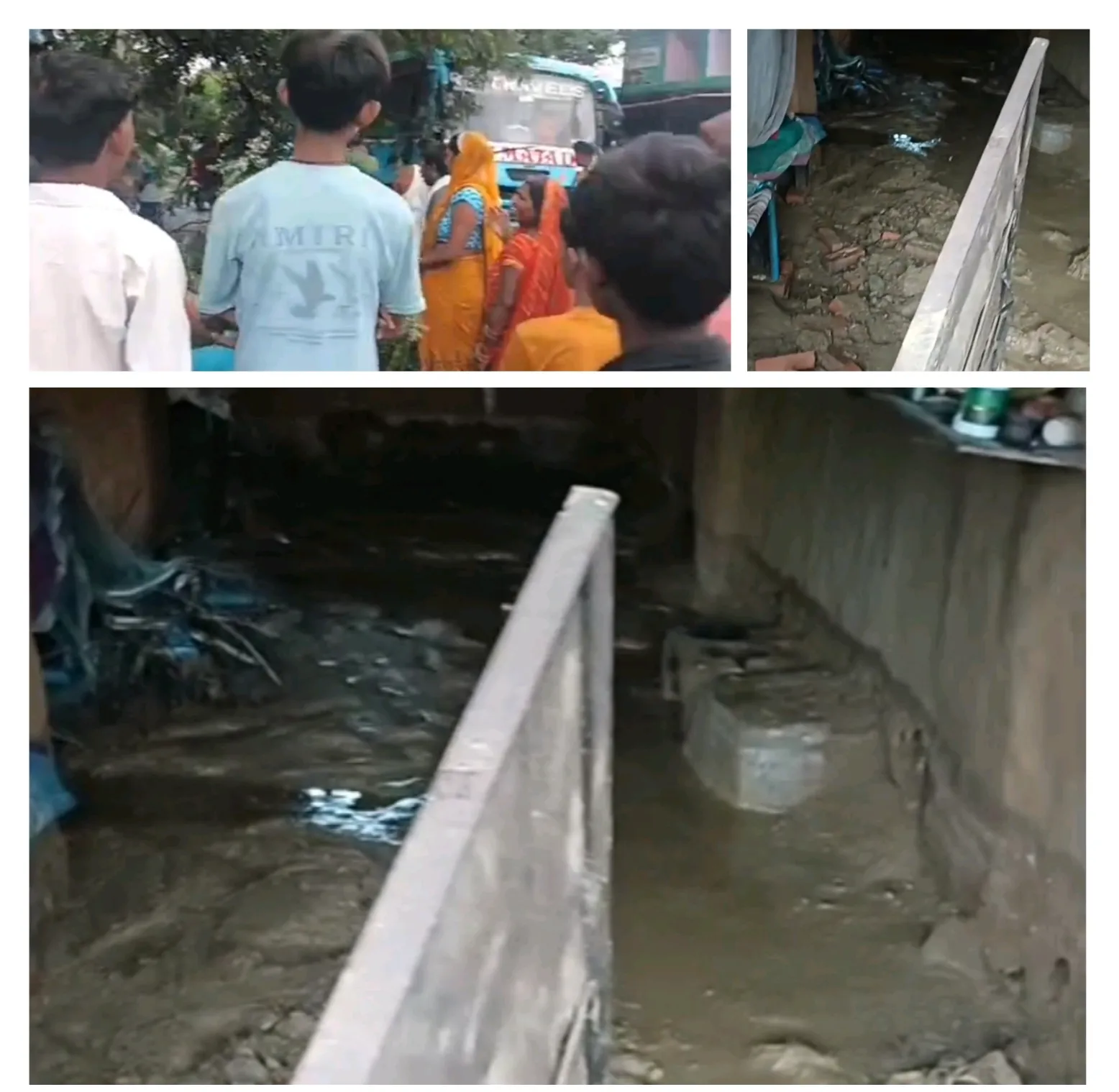 सोनभद्र कोन क्षेत्र में मूसलाधार बारिश ने मचाई तबाही, कई मकान धराशाही और सड़कें क्षतिग्रस्त