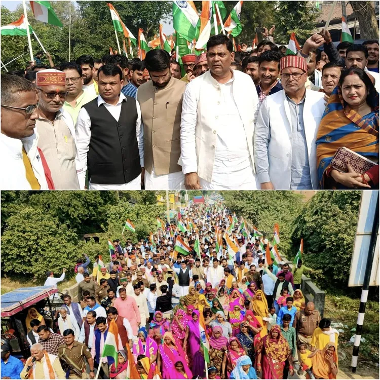 सरदार वल्लभभाई पटेल की 150वीं जयंती पर एकता यात्रा एवं जनसभा का भव्य आयोजन