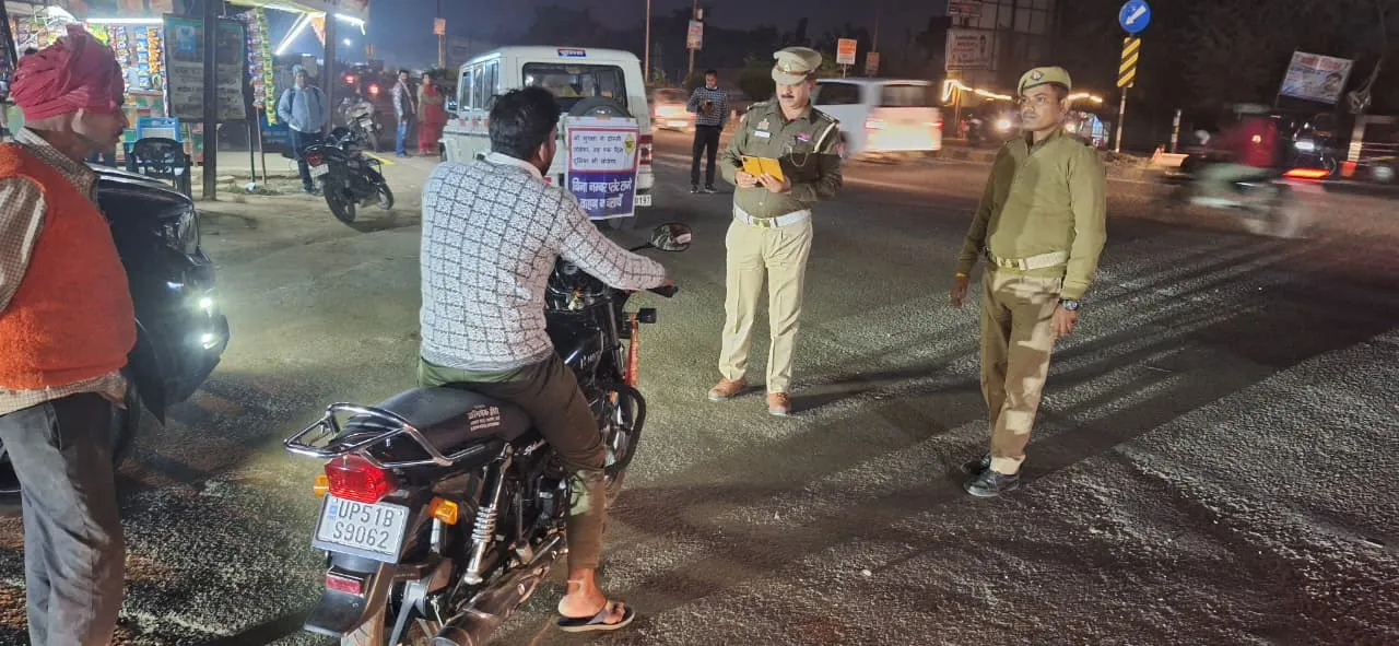 जागरूकता माह मे सैकड़ों वाहनों का हुआ चालान सुधार सिफर