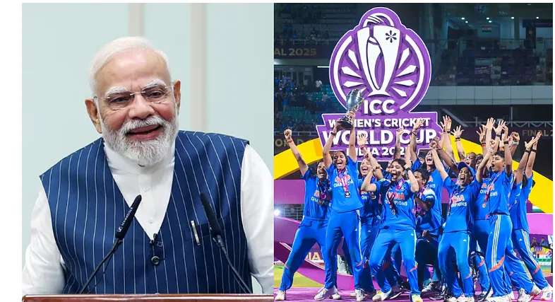 प्रधानमंत्री नरेंद्र मोदी ने महिला विश्व कप विजेता टीम की मेज़बानी की — जानिए क्या कह दिया खास.......