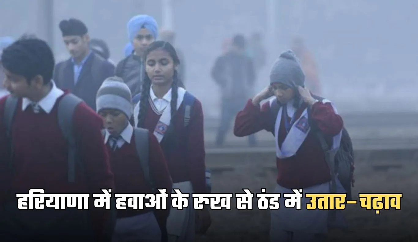 Haryana Weather: हरियाणा में हवाओं के रुख से ठंड में उतार–चढ़ाव, कई जिलों में शीतलहर का असर