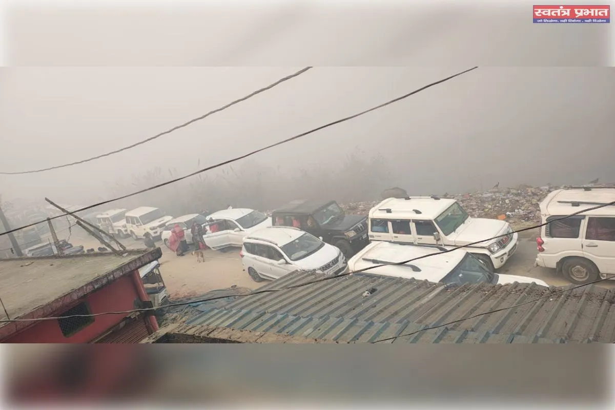 ठूठीबारी बाईपास सड़क जाम , पुलिस व्यवस्था दिखी नदारत