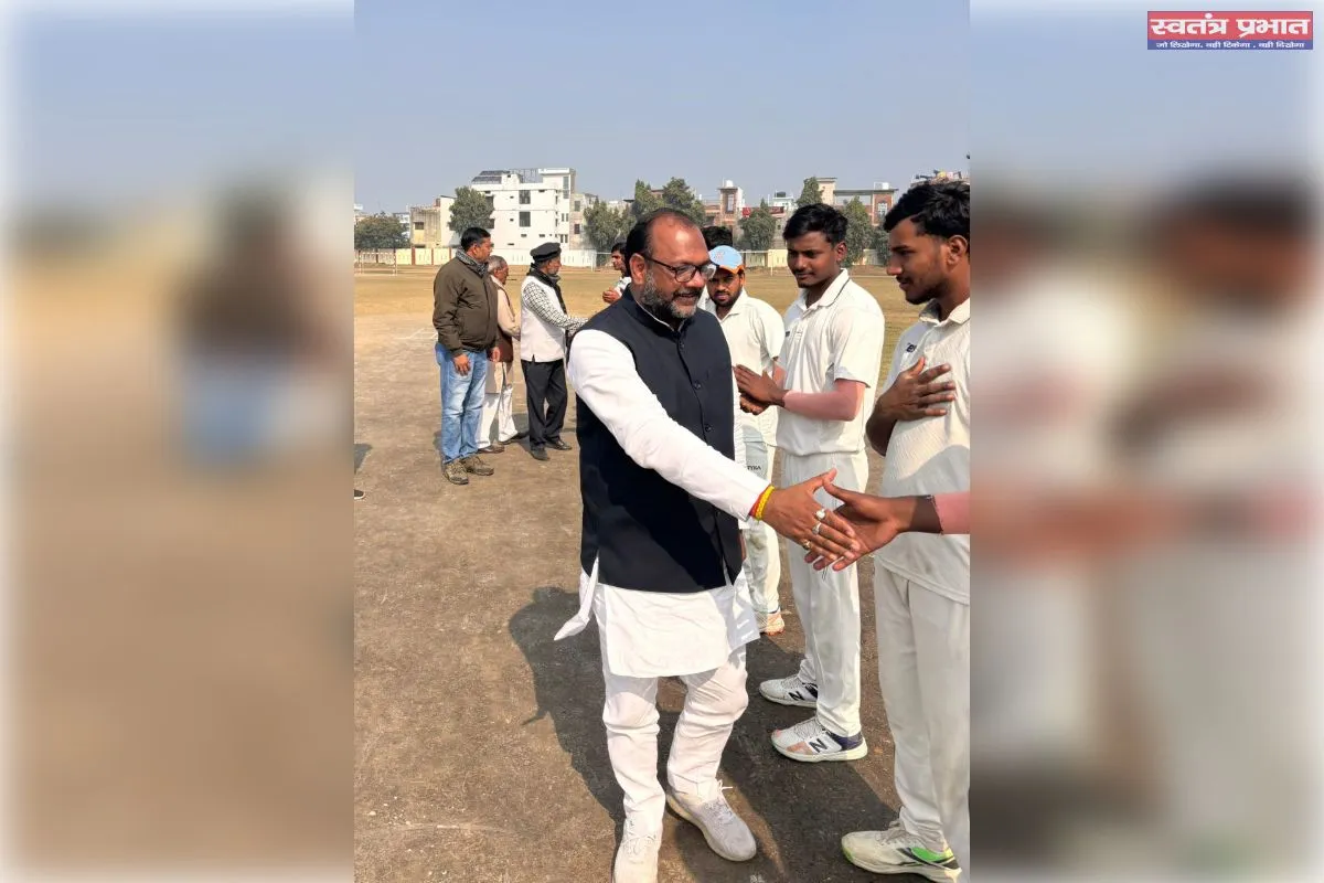 इंदिरा कप क्रिकेट के सातवें दिन  सौरव यादव मैन ऑफ द मैच रहे