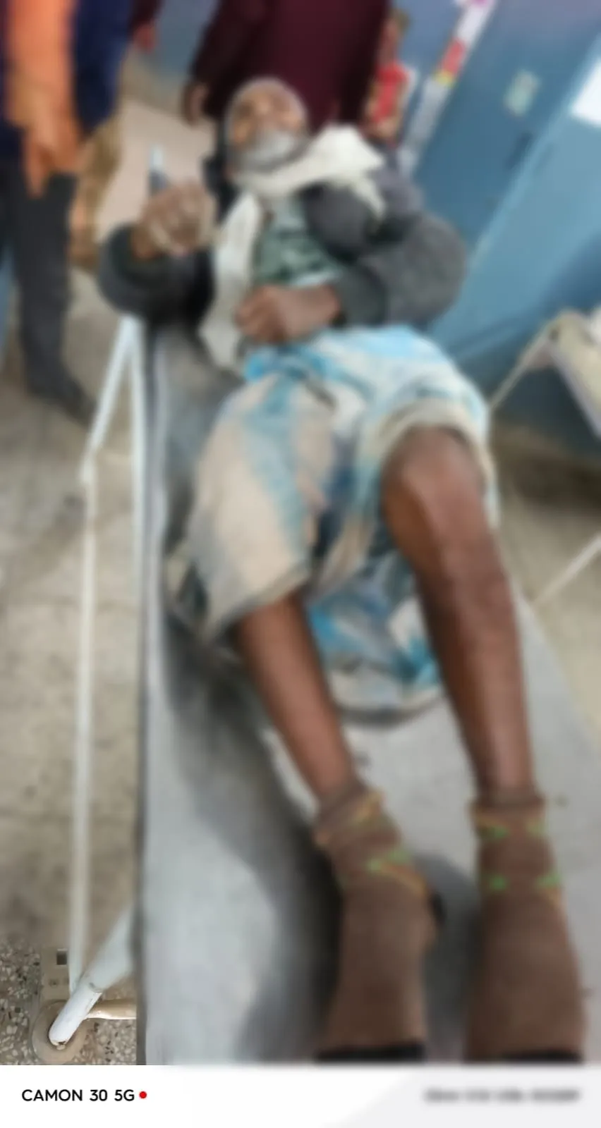 झटका मशीन की चपेट में आने से बुजुर्ग की मौत