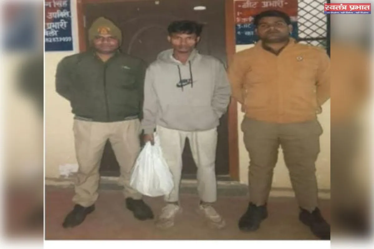 सजेती पुलिस ने 19 क्वार्टर अवैध शराब के साथ युवक को किया गिरफ्तार