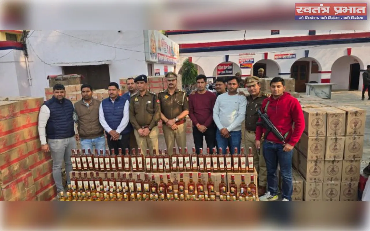 पंजाब से ट्रक द्वारा बिहार ले जाई जा रही 753 पेटी शराब सहित युवक गिरफ्तार