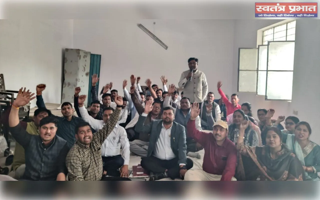 समस्याओं के निदान के लिये  लेखपालों ने शोहरतगढ़ में बैठक कर  बुलंद किया आवाज