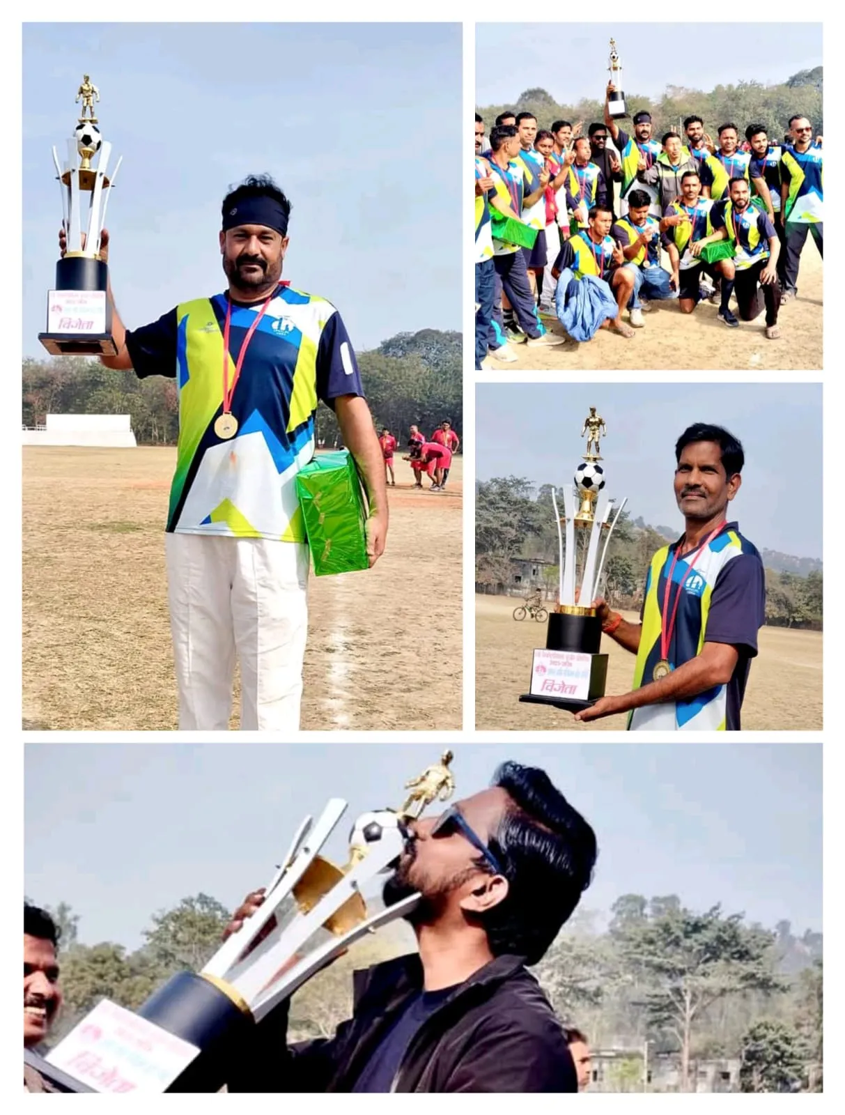 ओबरा तापीय परियोजना ने जीता जोनल फुटबॉल का खिताब ,रोमांचक मुकाबले में अनपरा को दी मात