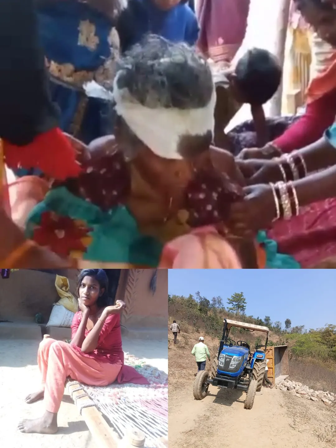 ट्रैक्टर ट्रॉली पलटने से दो महिला घायल , लोगों ने किया संबंधित के खिलाफ कार्रवाई की मांग