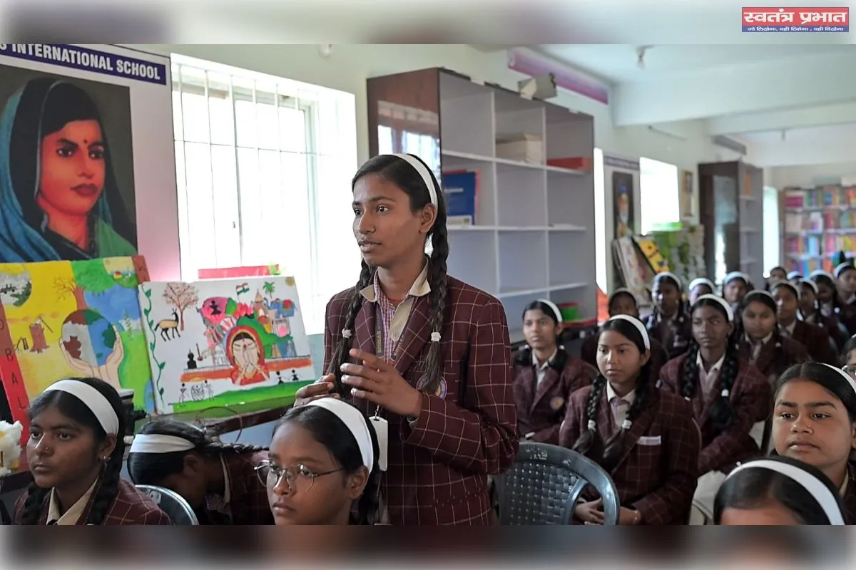 श्रीदस इंटरनेशनल स्कूल में दिखाया गया परीक्षा पर चर्चा का सीधा प्रसारण, छात्रों में दिखा उत्साह