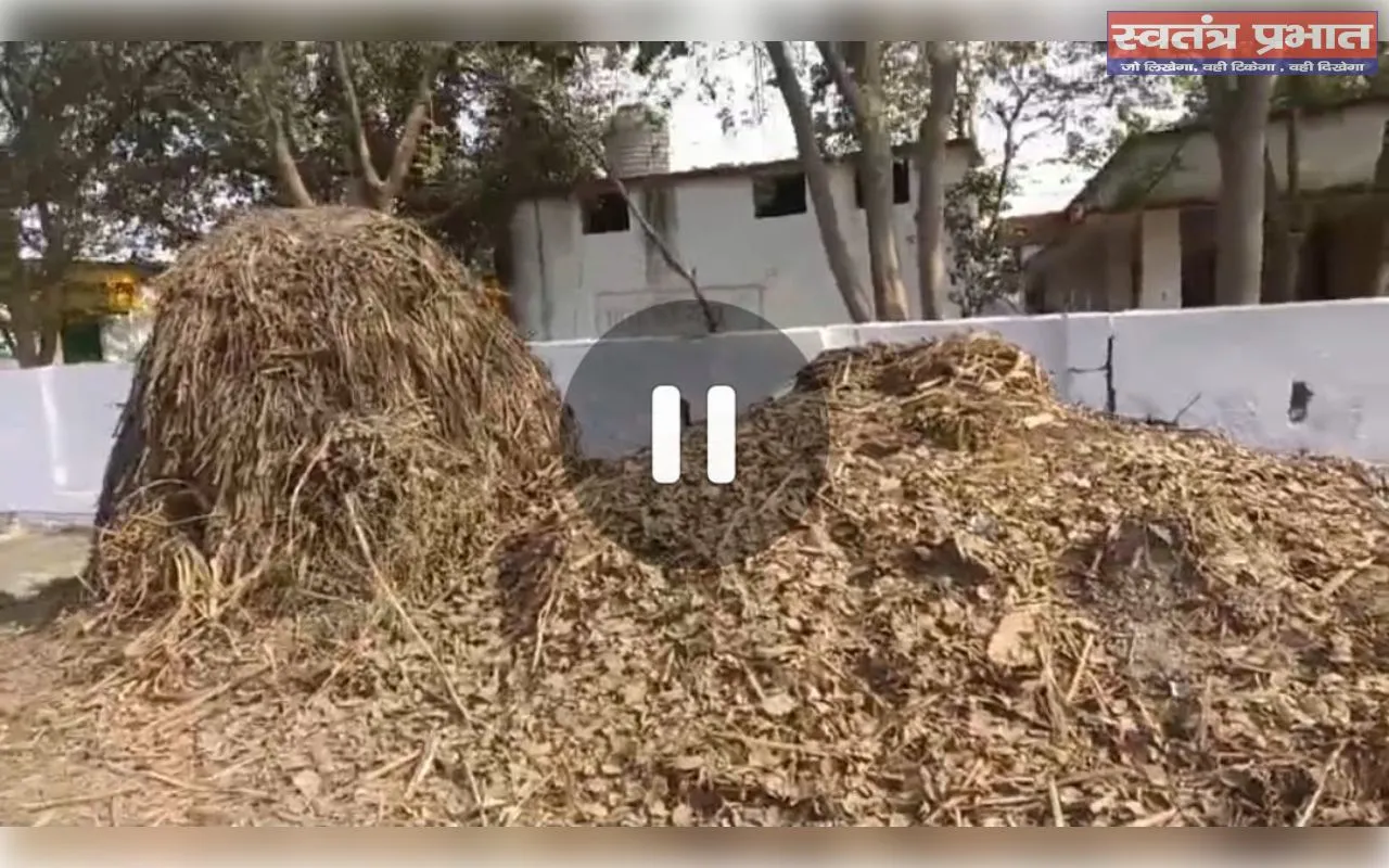 मितौली में शर्मनाक हालात: स्कूल की दीवार से सटा कूड़े का अंबार, मासूमों की सेहत से खिलवाड़