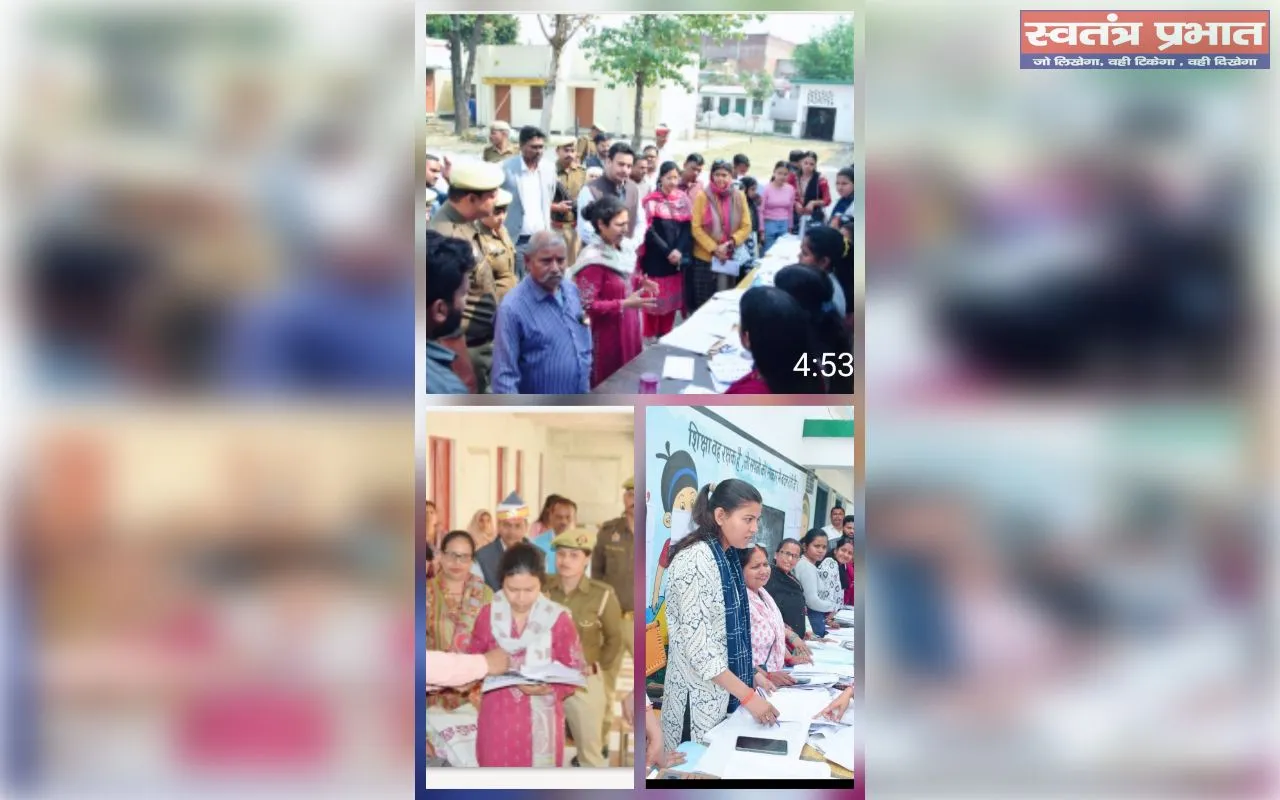 विशेष अभियान में डीएम दुर्गा शक्ति नागपाल का औचक निरीक्षण 