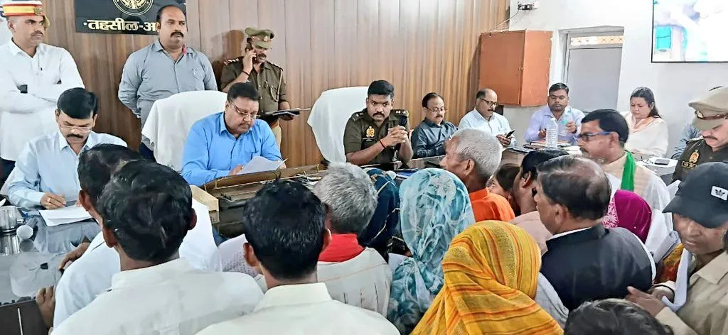 डीएम एसपी की अध्यक्षता में तहसील अमेठी में आयोजित हुआ संपूर्ण समाधान दिवस