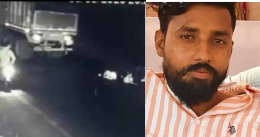 गोरखपुर खजनी मार्ग पर तेज रफ्तार ट्रेलर का कहर:  छताई के धुव्हां के पास देर रात हुआ भीषण हादसा, सीसीटीवी में कैद हुई घटना