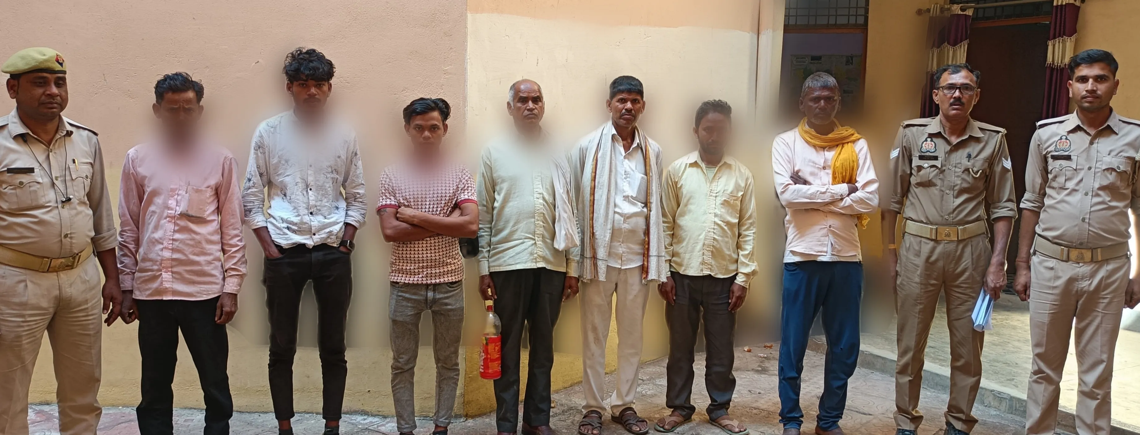 कोन पुलिस ने शांति भंग के आरोप में 07 व्यक्तियों को  किया गिरफ्तार, भेजा न्यायालय