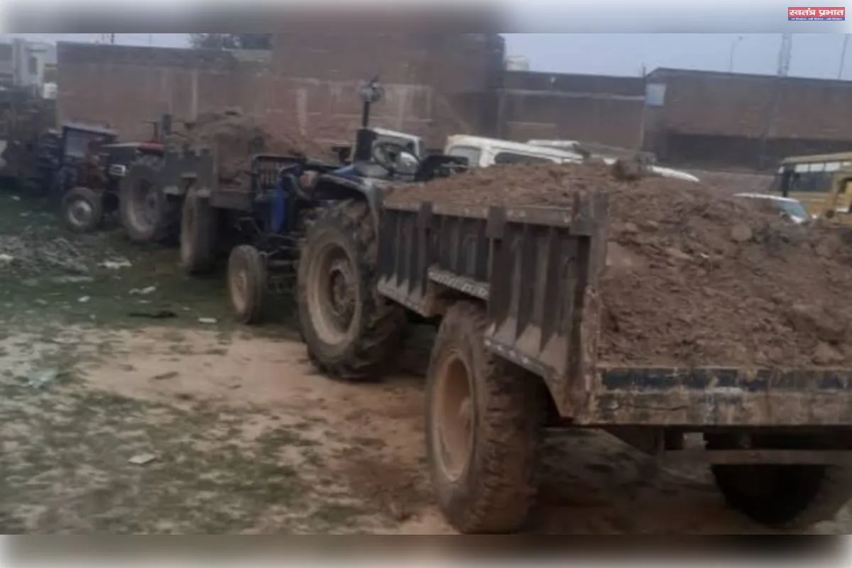 लखीमपुर खीरी में अवैध मिट्टी खनन का खेल