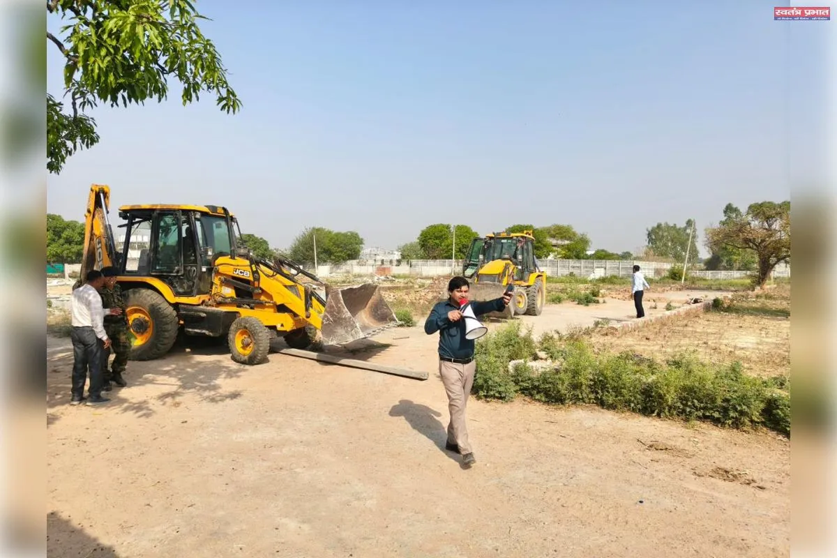 कानपुर में केडीए की बड़ी कार्रवाई: बिठूर के गिन्नी विहार में अवैध कॉलोनी पर चला बुलडोजर