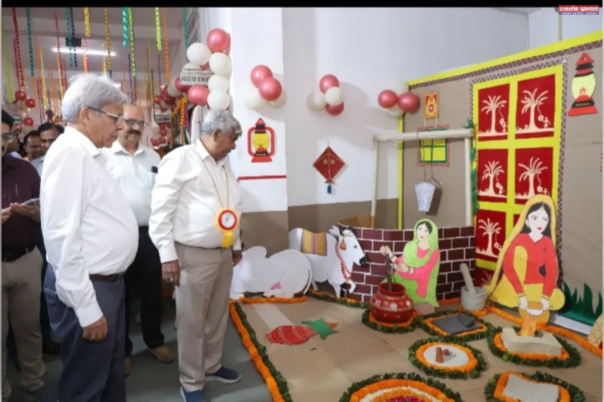 उच्च प्राथमिक विद्यालय में वार्षिकोत्सव की धूम, नन्हें -मुन्नों ने मचाया धमाल 