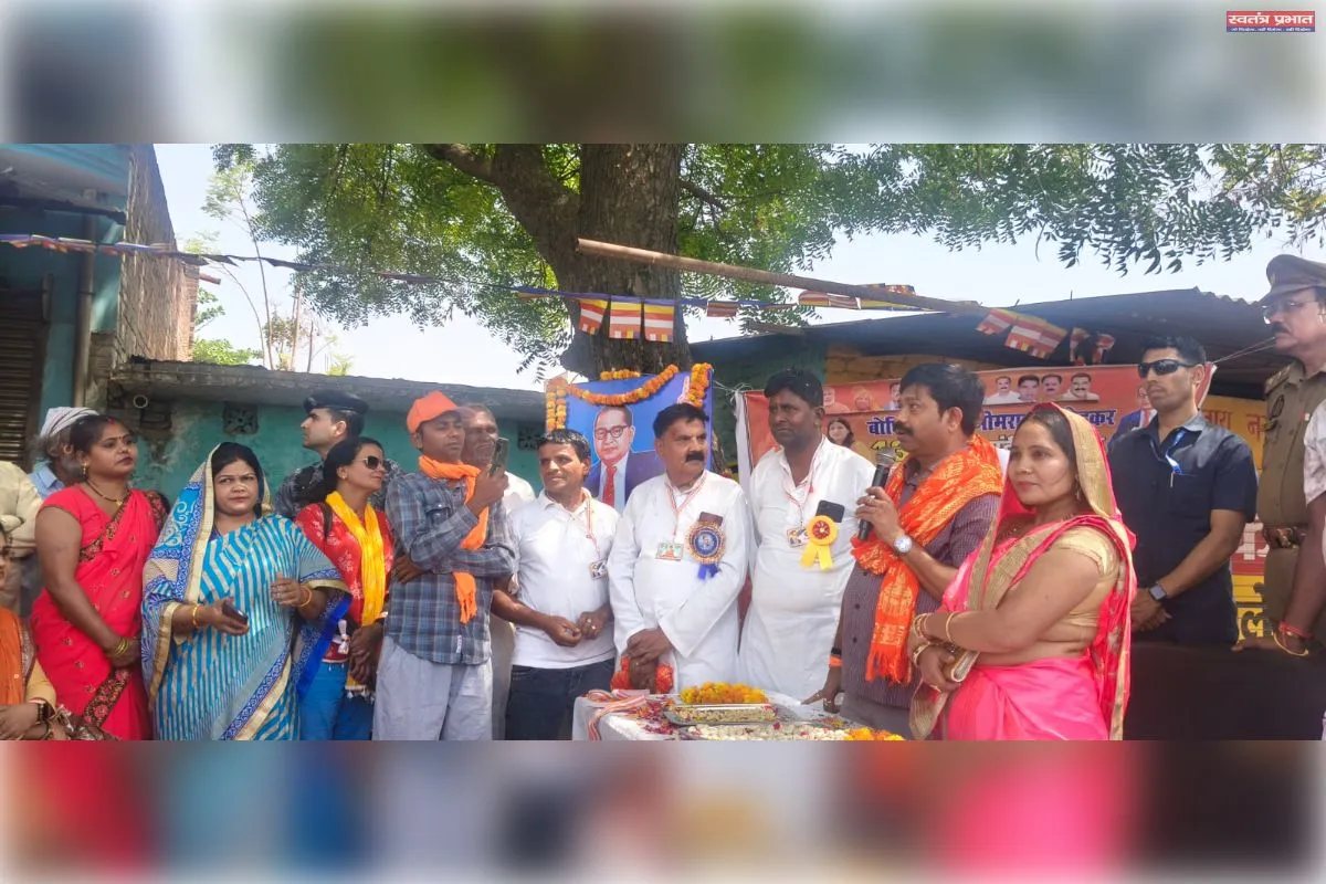 भाजपा कार्यकर्ताओं ने  मनाई डॉ.भीमराव अंबेडकर की 135वीं जयंती